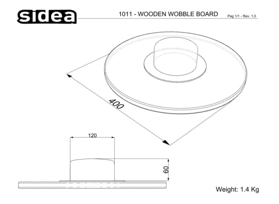 1011 Wooden Round Balance Board