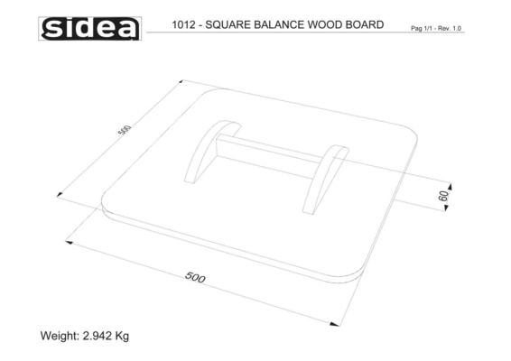 1011 Wooden Round Balance Board