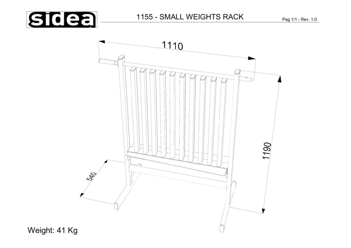 1155 - Small Weights Rack