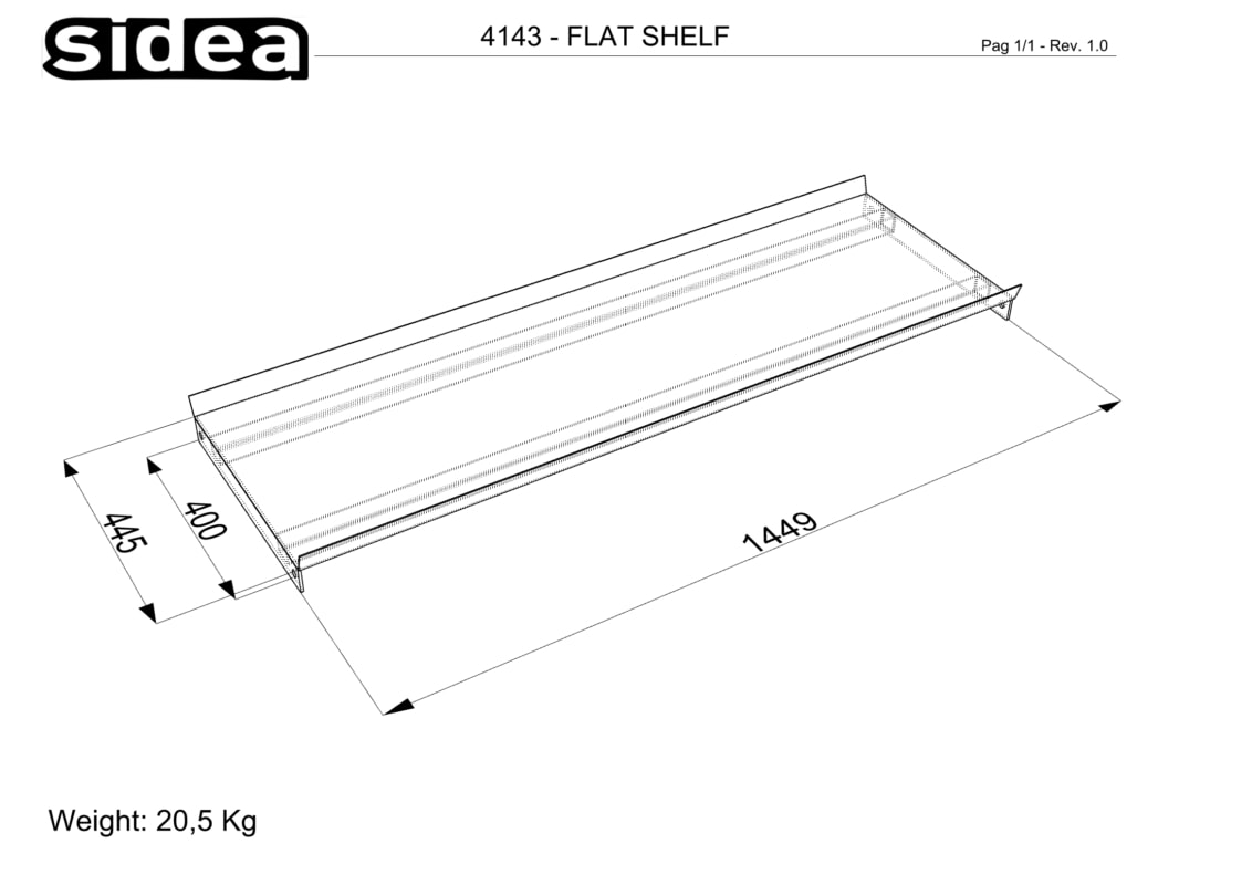 4143 Flat Shelf