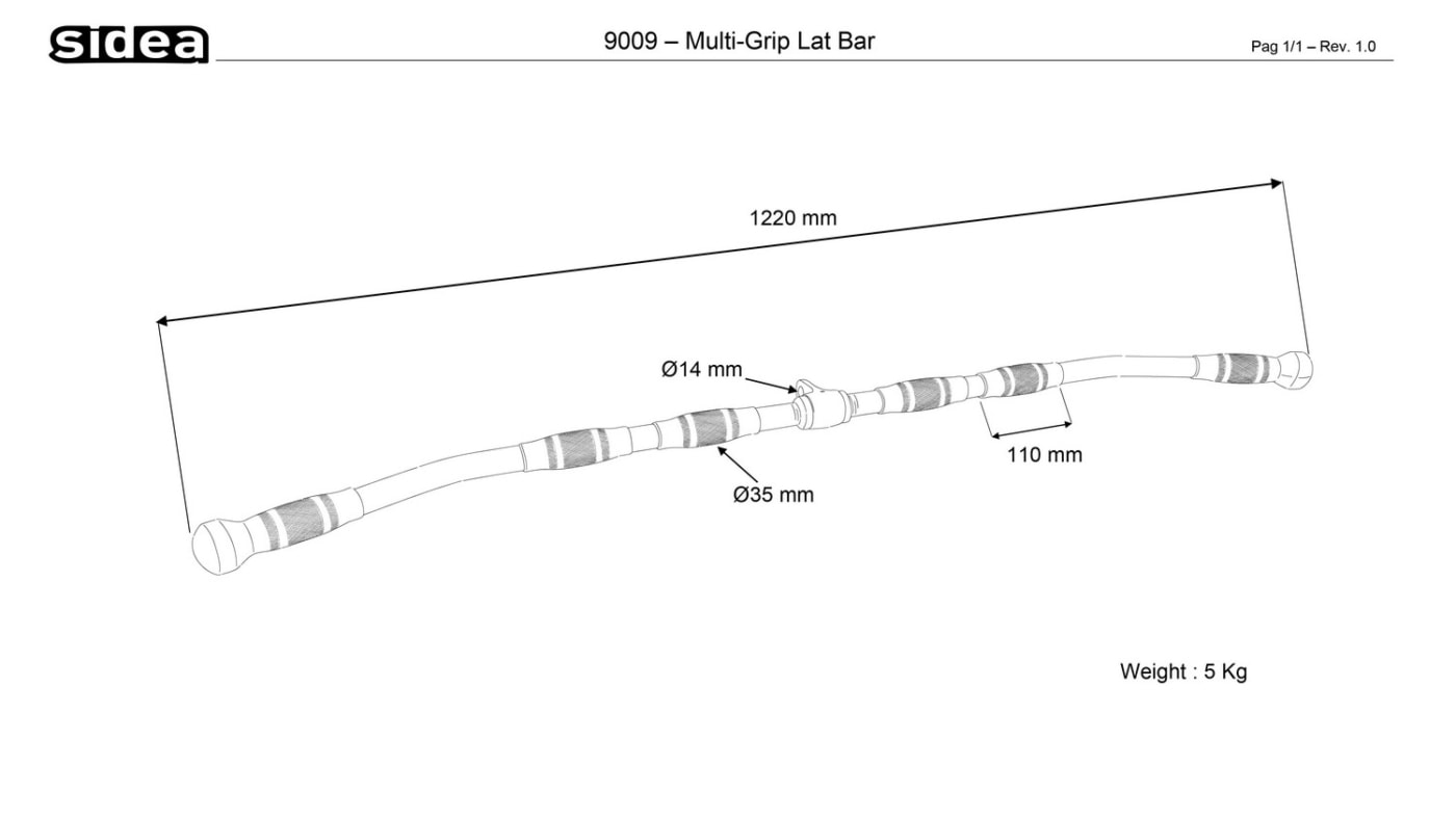 9009 Multi-Grip Lat Bar