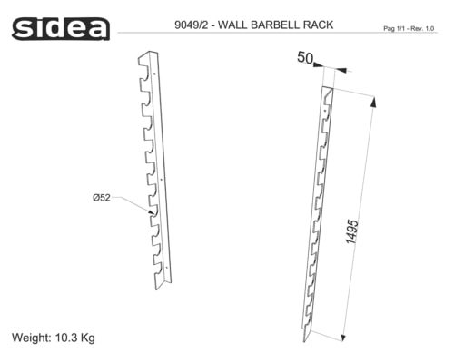 9049_2 - WALL BARBELL RACK - QUOTE