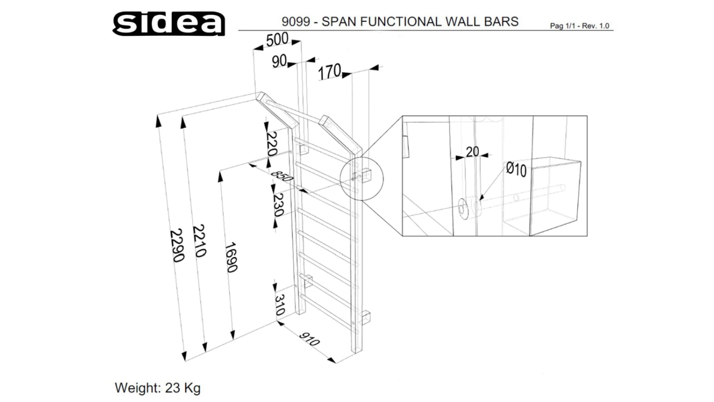 9099 - Span Functional Wall Bars
