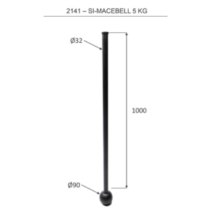 2141 Si-MaceBell 5.0 kg