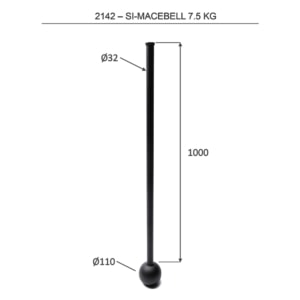 2142 Si-MaceBell 7.5 kg