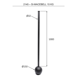 2145 Si-MaceBell 15.0 kg_