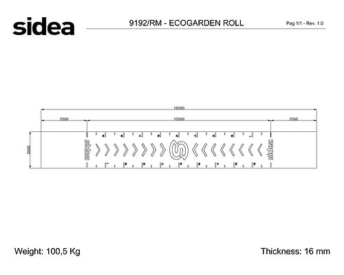9192/RM EcoGarden Premium Rolle - 16mm mit Marker