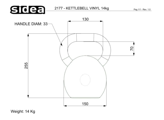 2169-2181 Kettlebell de vinilo