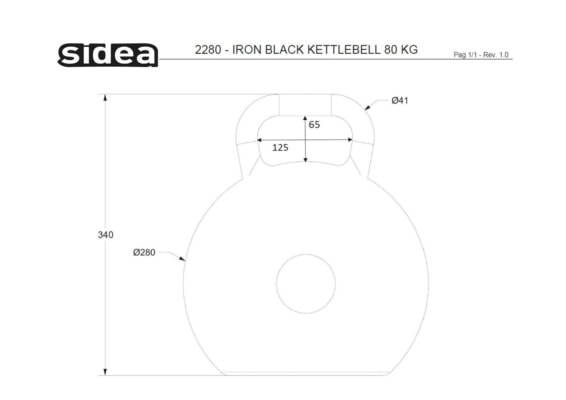 2206-2292 Mancuerna de hierro negra