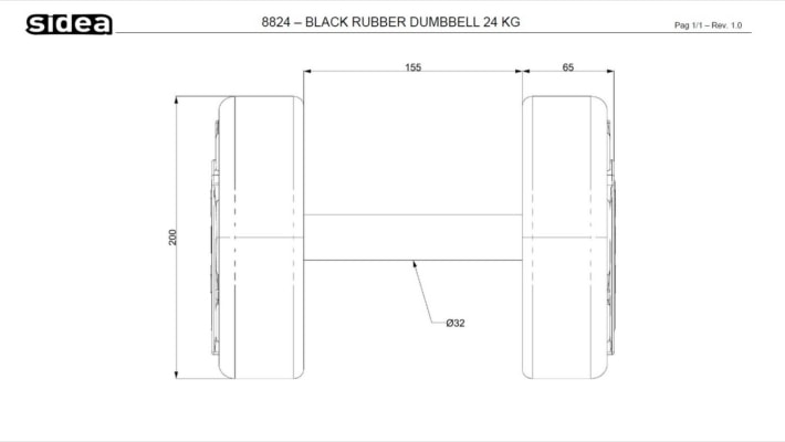 8802V-8879V Round Pro PU Dumbbell