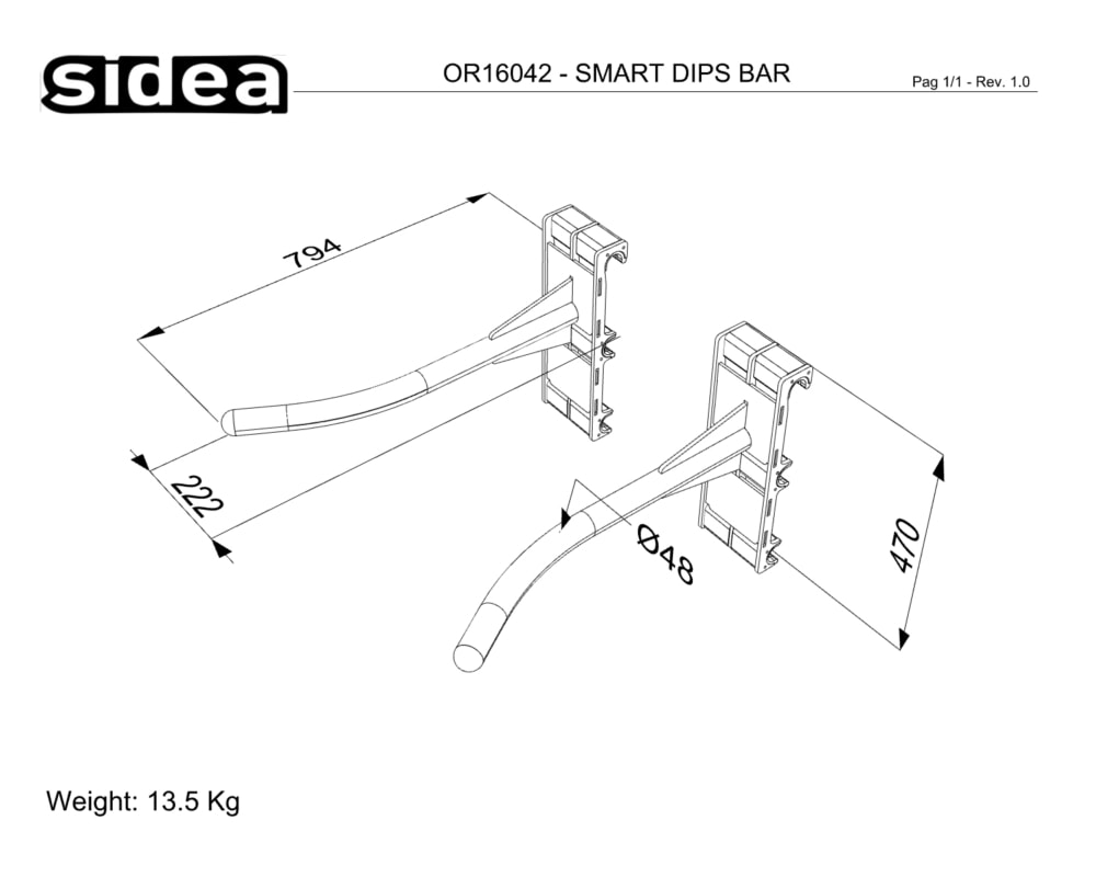 OR16042 - SMART DIPS BAR - DIMENSIONES