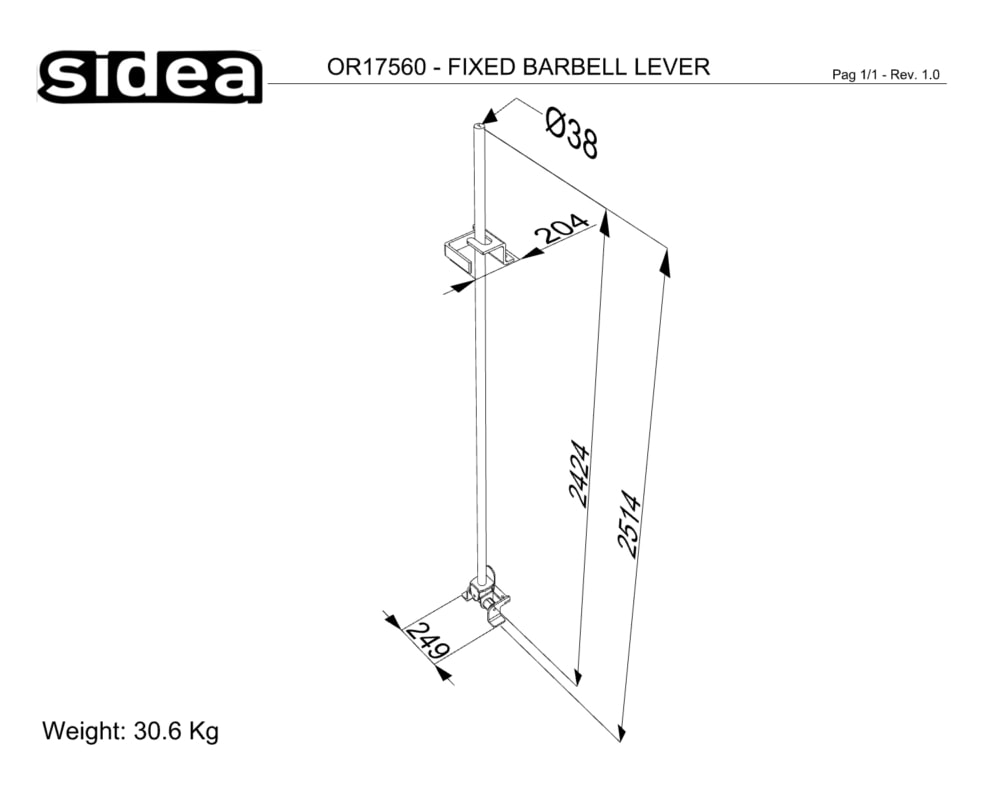 OR17560 - FIXED BARBELL LEVER - QUOTE