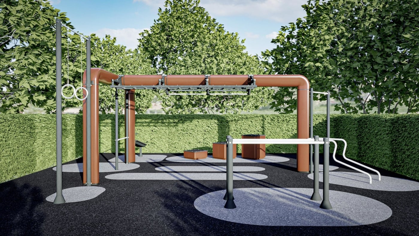 Public-Island-OUTRACE-T6-Playground-pavimentazione-gommata-gomma-antitrauma-anti-trauma-aree-allenamento-struttura-pubblica-pubblico-parco-spiaggia-outdoor-