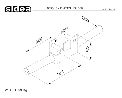9095/18 Porte-plaques
