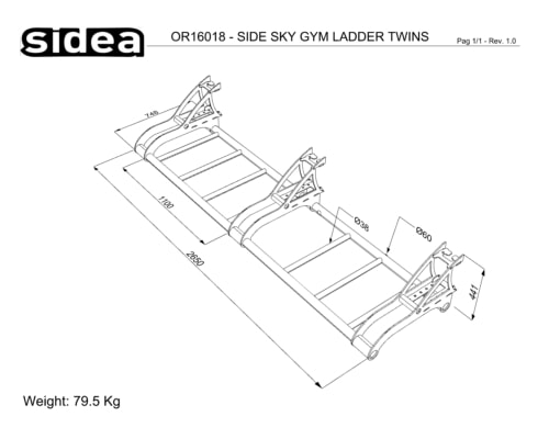 OR16017 Side Sky Gym Ladder