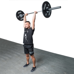9015-4c Bilanciere Olimpico Training H-Performance + 9042-4 PU Bumper Plate -1