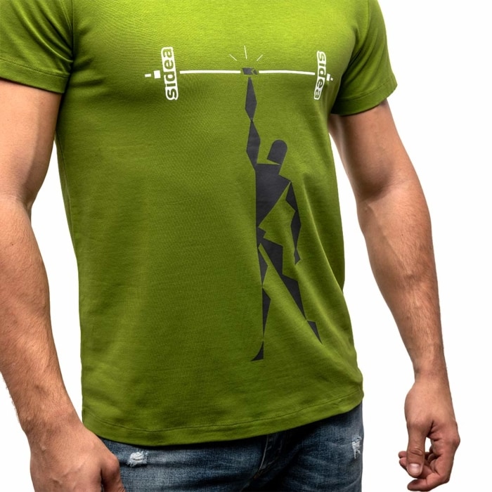 T-SHIRT BARBELL UP Green - MEN