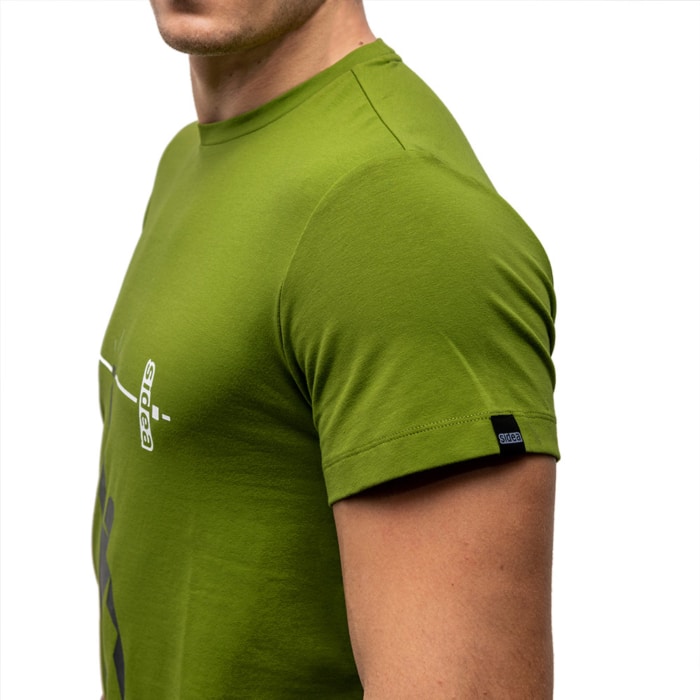 T-SHIRT BARBELL UP Green - MEN