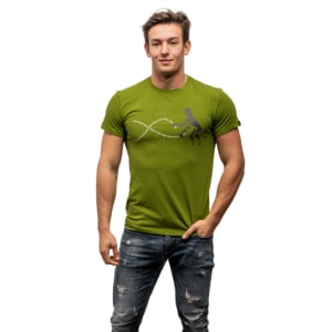 03MG t-shirt maschio verde gym rope
