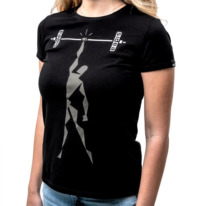 T-SHIRT BARBELL UP Black - WOMEN