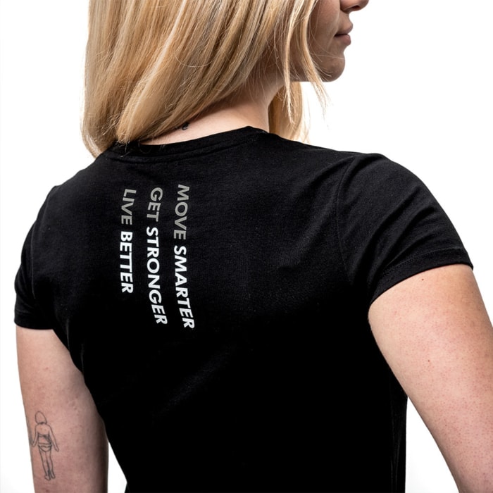 T-SHIRT BARBELL UP Black - WOMEN