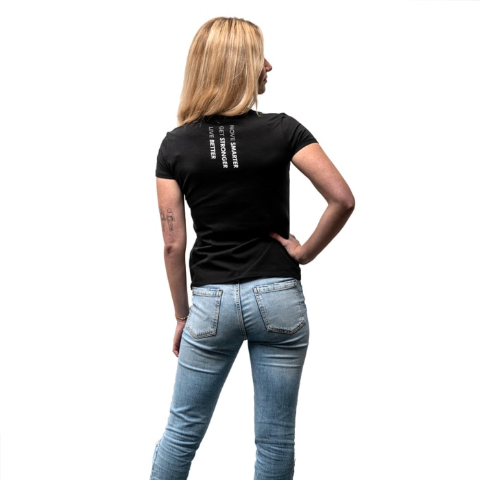 T-SHIRT GYM ROPE Schwarz - WOMEN