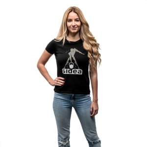 T-SHIRT KETTLEBELL Schwarz - WOMEN