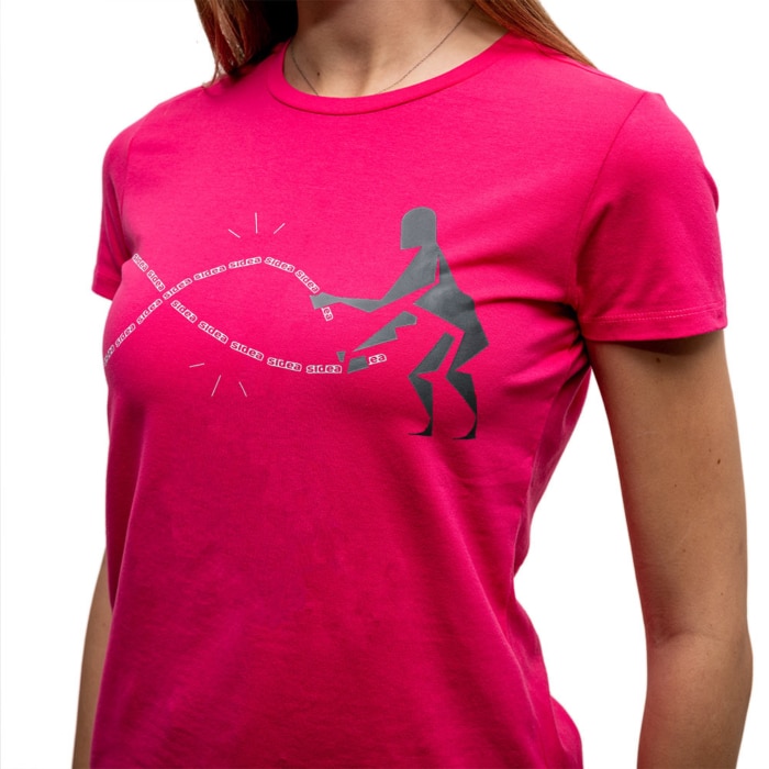 T-SHIRT GYM ROPE Fucsia - WOMEN