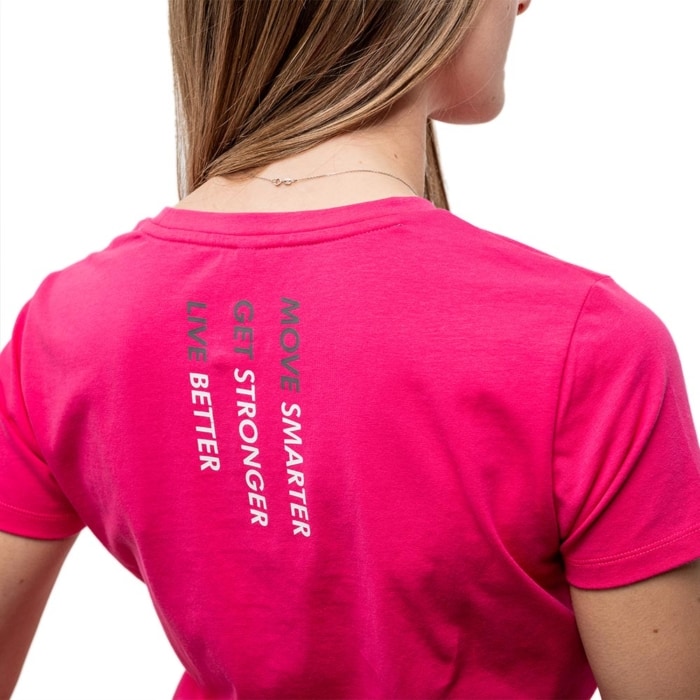 T-SHIRT BARBELL UP Fuchsia - WOMEN