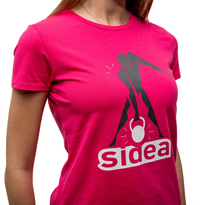 T-SHIRT KETTLEBELL Fuchsia - FEMMES