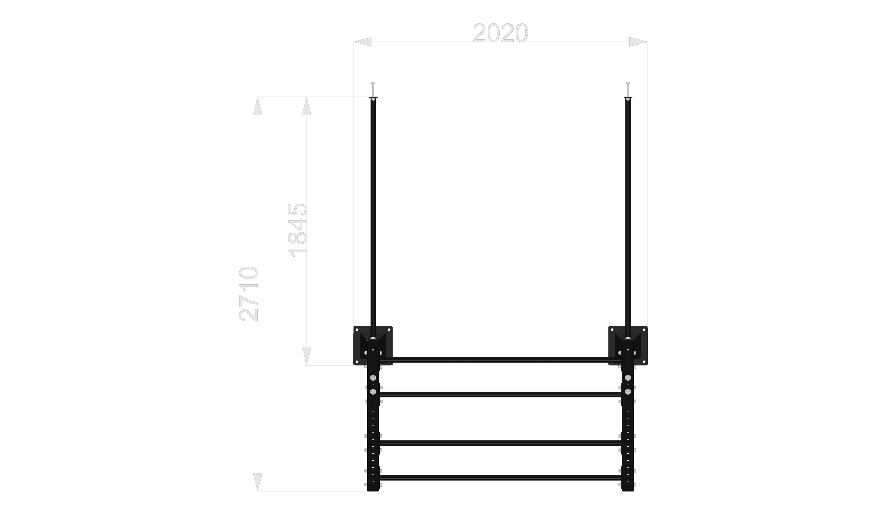 9093/3 Cross Wall Rack