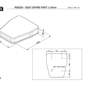 R9025A - R9025B Replacement Cushions for Bench 9025