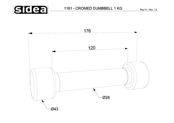 1156/110C Chrome Weights Kit 110KG