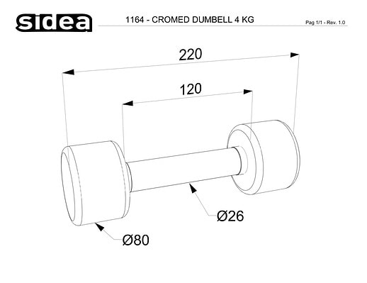1156/110C Chrome Weights Kit 110KG