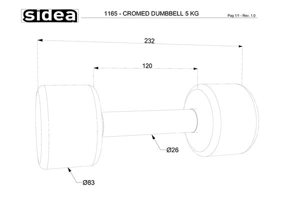 1156/110C Chrome Weights Kit 110KG