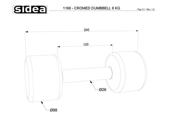 1156/110C Chrome Weights Kit 110KG