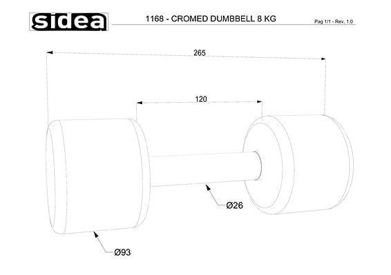 1156/110C Chrome Weights Kit 110KG