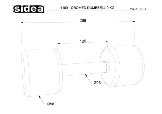 1156/110C Chrome Weights Kit 110KG