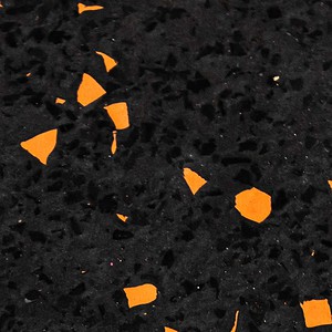 9191 ecofit suelo de goma negro-naranja