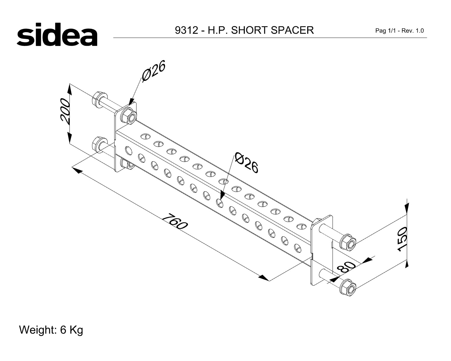 9312 - QUOTE - H.P. SHORT SPACER - AGG.25-08-23