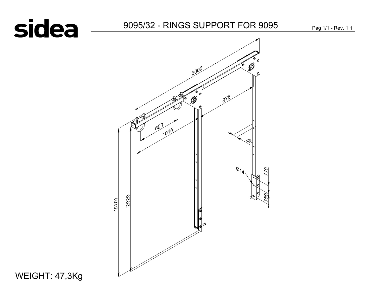 9095_32 - RINGS SUPPORT FOR 9095