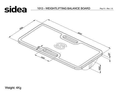 1013 Weightlifting Balance board