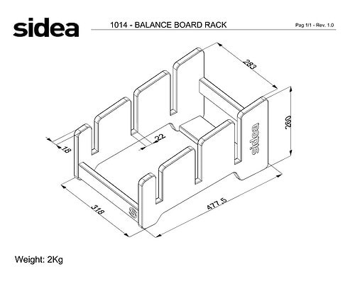 1013 Weightlifting Balance board