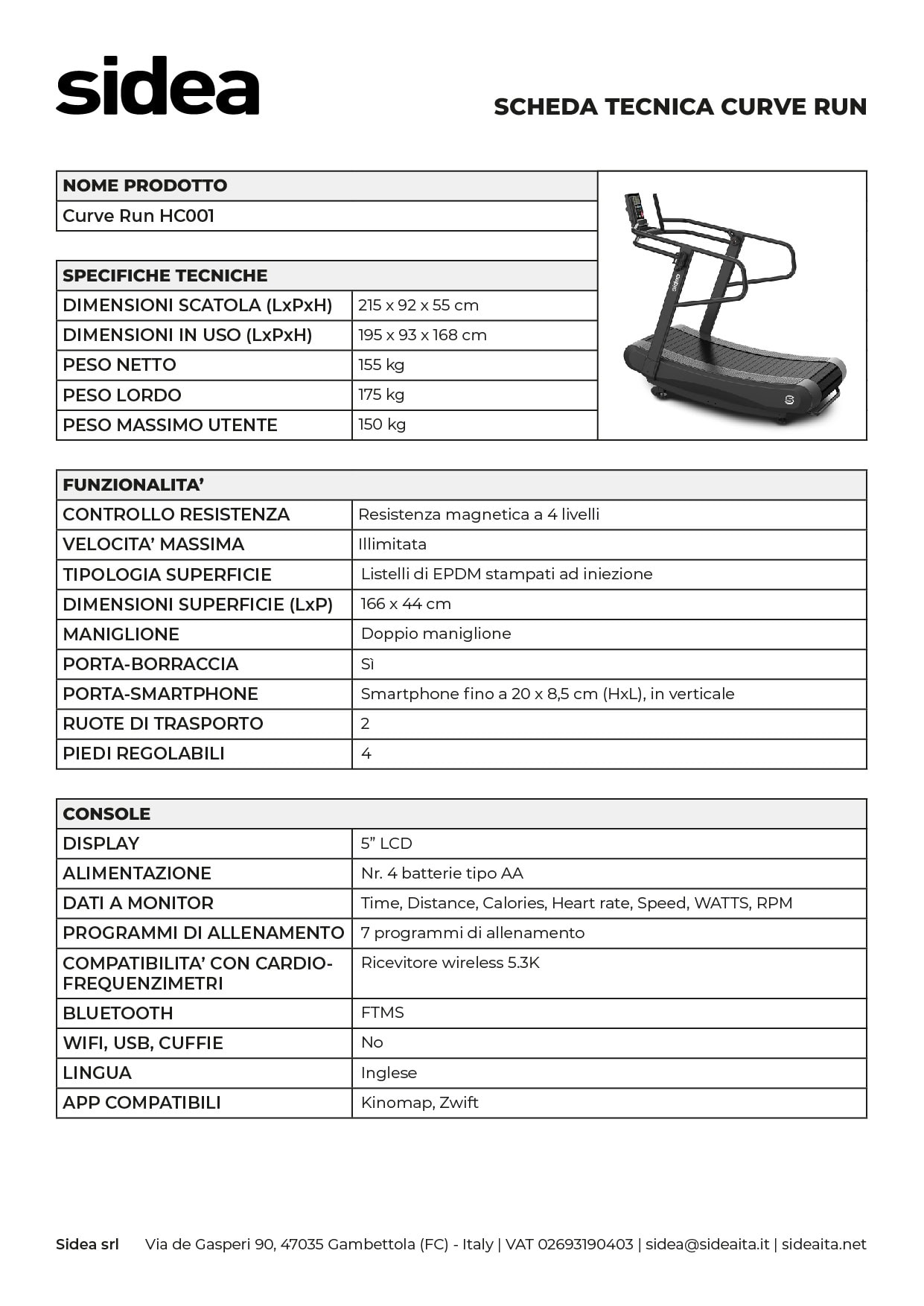 HC001 Curve Run - scheda tecnica 4