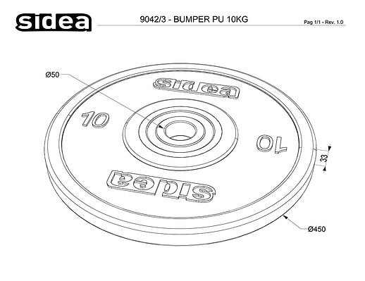 9040/3-9046/3 Disco bumper PU