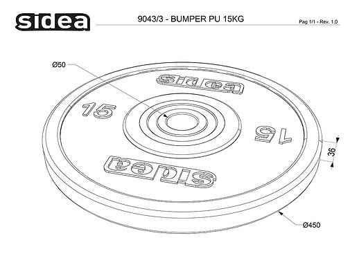 9040/3-9046/3 Disco bumper PU