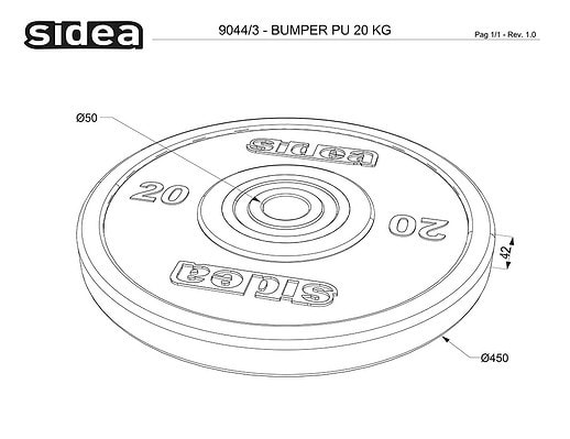 9040/3-9046/3 Disco bumper PU