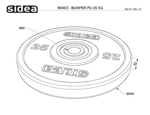 9040/3-9046/3 Disco bumper PU