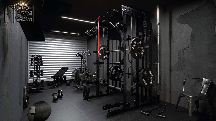 Garage Gym 3x6m grunge