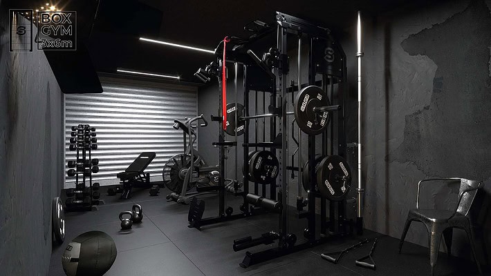 Garage Gym 3x6m_grunge_logo